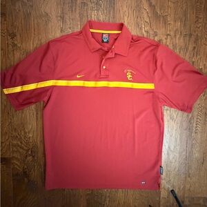 USC Trojans Nike Dri-fit Authentic Team Apparel polo